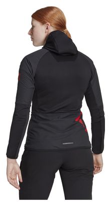 Chaqueta cortavientos Adidas Five Ten Flooce para mujer Negra