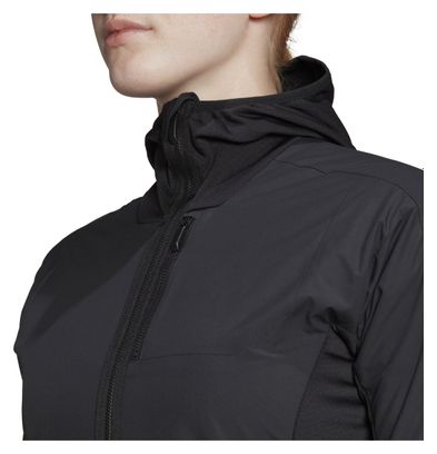 Chaqueta cortavientos Adidas Five Ten Flooce para mujer Negra