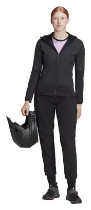 Chaqueta cortavientos Adidas Five Ten Flooce para mujer Negra
