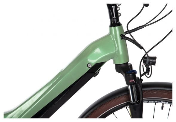 Bicyklet Victoire Elektrische Stadsfiets Shimano Alivio 9S 400 Wh 700 mm Hout Groen