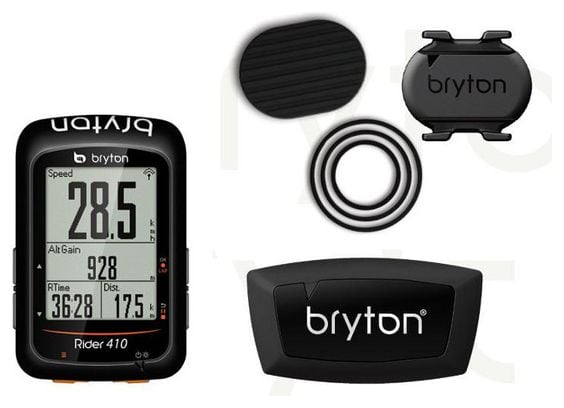 Produit Reconditionné - BRYTON Compteur GPS Rider 410T + Ceinture Cardio/Capteur Cadence