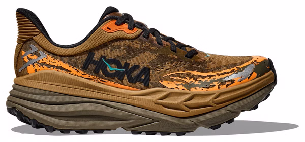 Hoka Stinson Brown/Orange Men's Trail Shoes