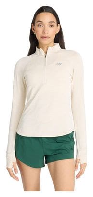 New Balance Athletics Heat Grid Rose Women's 1/2 zip thermal top