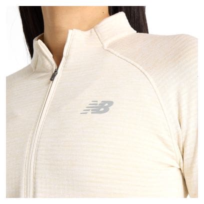 New Balance Athletics Heat Grid Rose Women's 1/2 zip thermal top