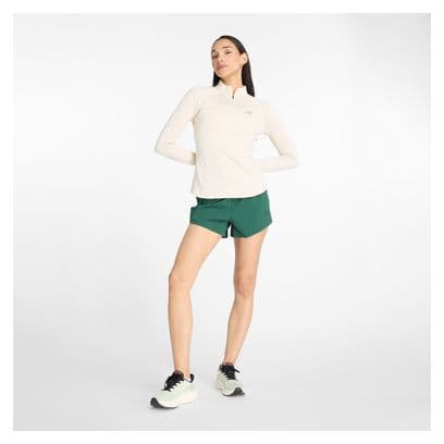 New Balance Athletics Heat Grid Rose Women's 1/2 zip thermal top