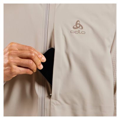 Veste Sans Manches Odlo Zeroweight Warm 2.0 Beige Homme