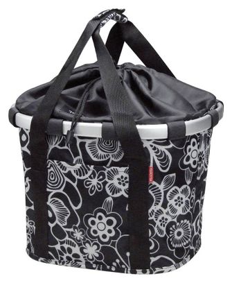 Klickfix Bikebasket Flower Handlebar Bag Black