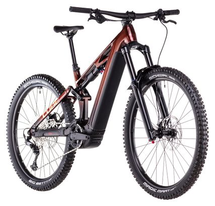 VTT Électrique Tout-Suspendu Cube Stereo Hybrid One77 HPC Race 800 Shimano Deore 12V 800 Wh 29''/27.5'' Orange Liquid 2025