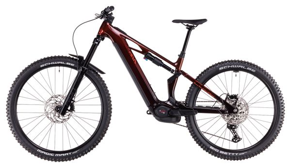 VTT Électrique Tout-Suspendu Cube Stereo Hybrid One77 HPC Race 800 Shimano Deore 12V 800 Wh 29''/27.5'' Orange Liquid 2025