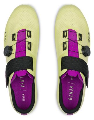 Chaussures Unisexe Fizik Vento Ferox Carbon Jaune/Violet