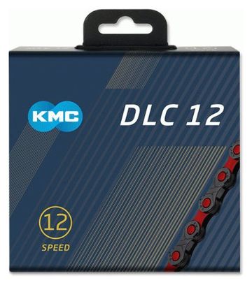 Catena KMC DLC VAE 126 maglie 12V nero / rosso