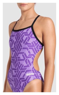 Costume da bagno donna Arena Escape Dos Challenge Viola/Nero