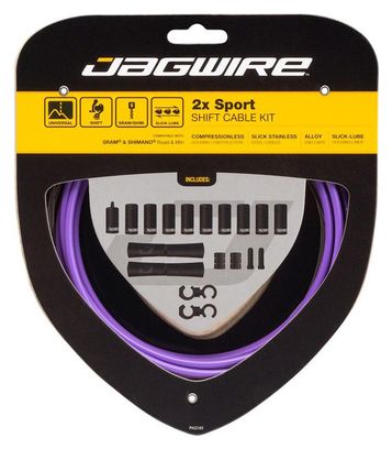 Jagwire 2x Sport Shift Kit Purple