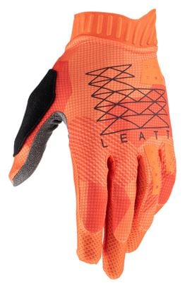 Leatt MTB 1.0 GripR Flame Orange Kids Long Gloves