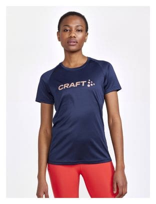 Camiseta de manga corta para mujer Craft Essence Logo Azul