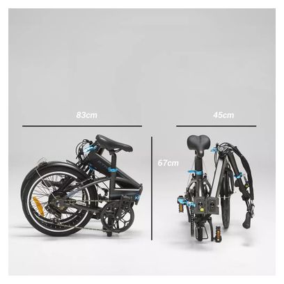 Btwin TILT 500 ELECT Folding bike Black