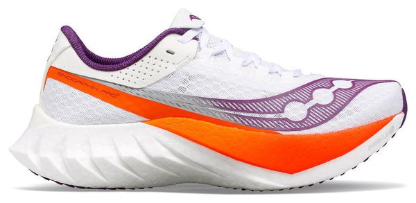 Damen Laufschuhe Saucony Endrophin Pro 4 Weiß Violet Orange