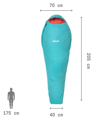 Millet Baikal 750 Women's Sleeping Bag Blue