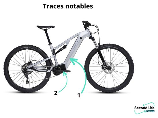 Wiederaufgearbeitetes Produkt - Rockrider E-Expl 500 S Microshift Acolyte 8V 500Wh 29'' Grau 2024 All-Suspendent Elektro-Mountainbike