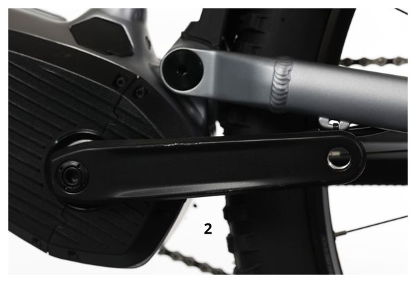 Gereviseerd product - Rockrider E-Expl 500 S Microshift Acolyte 8V 500Wh 29'' Grijs 2024 Volledig geveerde elektrische mountainbike