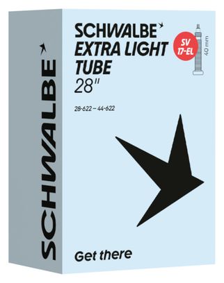 Schwalbe Extra Light Tube 17-EL Schlauch 700 mm, Presta, 40 mm
