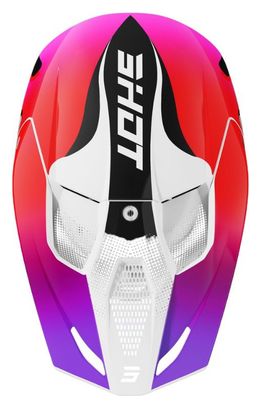 Casque Integral Adulte Shot Furious Zebra Rose Brillant