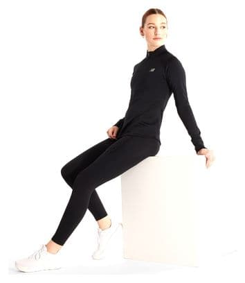 Haut Thermique 1/2 Zip New Balance Athletics Heat Grid Noir Femme