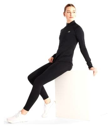 New Balance Athletics Heat Grid Women's Black 1/2 Zip Thermal Top