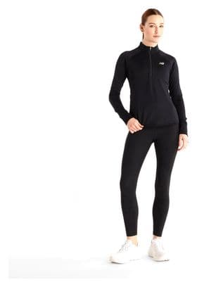 New Balance Athletics Heat Grid Black Women's 1/2 zip thermal top