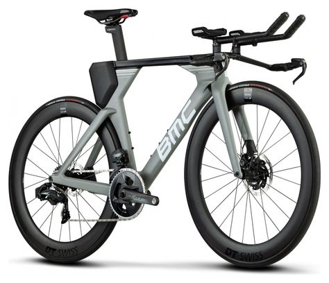BMC Timemachine 01 Disc One Triathlon-Fahrrad Sram Force eTap AXS 12S 700 mm Airforce Grey 2021