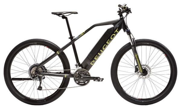 VTT Électrique Semi-Rigide Peugeot eM03 Shimano Alivio 9V 400 Wh 27.5'' Noir