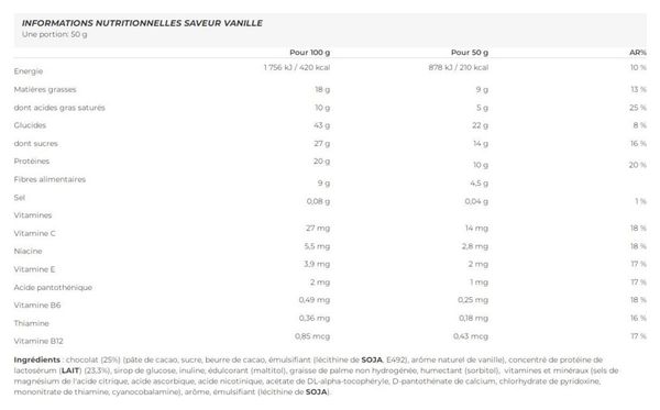 Boîte Protein Bar 20% (24x50g) - Go On Nutrition - Vanille - Barres Protéinées