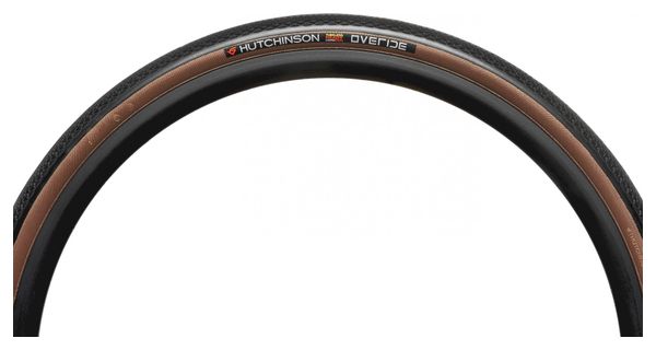 Pneu Gravel Hutchinson Overide 700 mm Tubeless Ready Souple Hardskin Flancs Beiges Tan