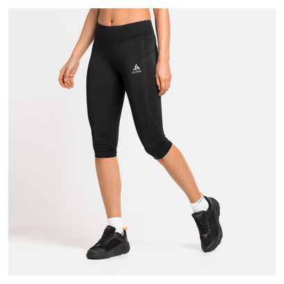 Damen 3/4 Sporthose Odlo Essential Soft Schwarz