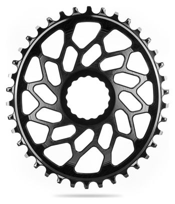 AbsoluteBlack Narrow Wide Direct Mount Oval Chainring CX for Easton / Race Face Cranks 12 S Black