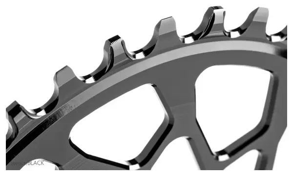 AbsoluteBlack Narrow Wide Direct Mount Oval Chainring CX for Easton / Race Face Cranks 12 S Black