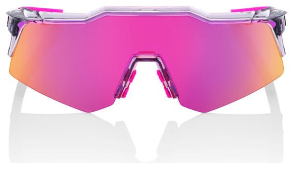 100% Speedcraft XS Sunglasses Tokyo Night Clear / Purple Multilayer Mirror