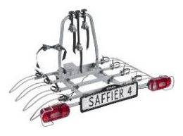 Porte-vélos 4 vélos sur attelage basculant SAFFIER - Eufab