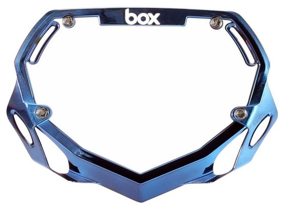 Piastra manubrio Box Phase 1 Blue Chrome Small
