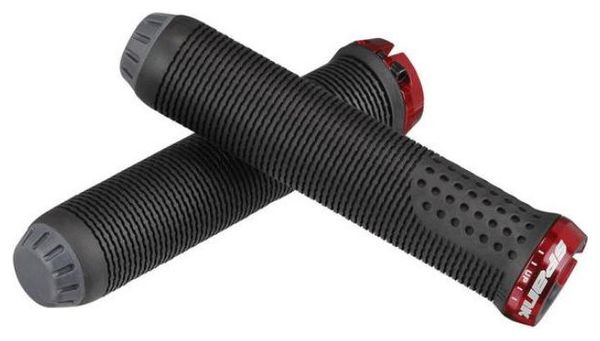 Paire de Grips Spank Spike 30mm Noir / Rouge
