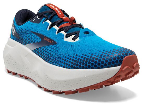 Brooks Caldera 6 Trail Running Shoes Blue Red