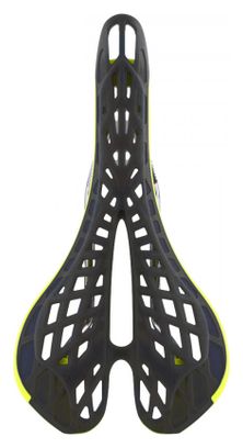 Tioga Spyder TwinTail 2 Titanium zadel Zwart/Geel