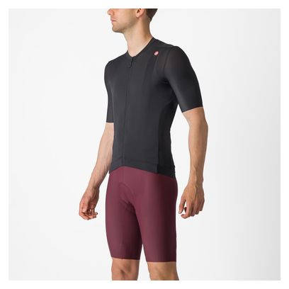 Maillot Manches Courtes Castelli Espresso Noir