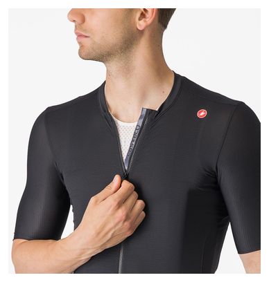 Maillot Manches Courtes Castelli Espresso Noir