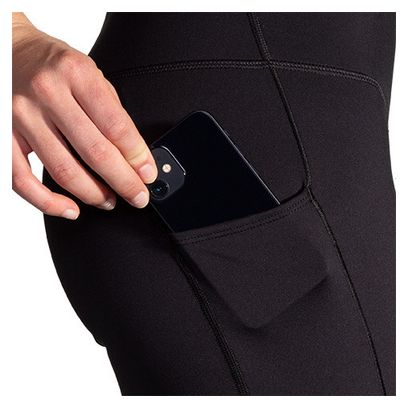 Brooks Source Run 8inch Short Tight Schwarz Damen