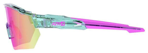 AZR Race RX Crystal Turquoise Verni/Rose Goggle Set / Pink + Clear Hydrophobic Lens