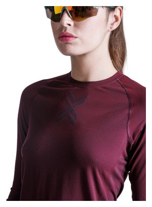 X-Bionic Xceed Run Women's Red Running T-Shirt