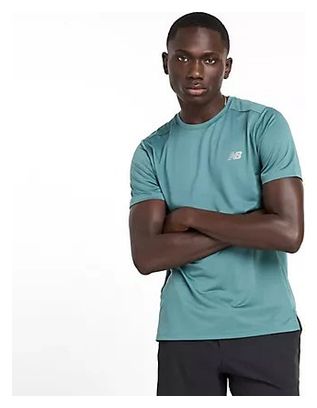 New Balance Sport Essentials Men's Green short sleeve jersey