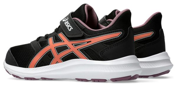 Asics Jolt 4 PS Hardloopschoenen Zwart/Roze Kind