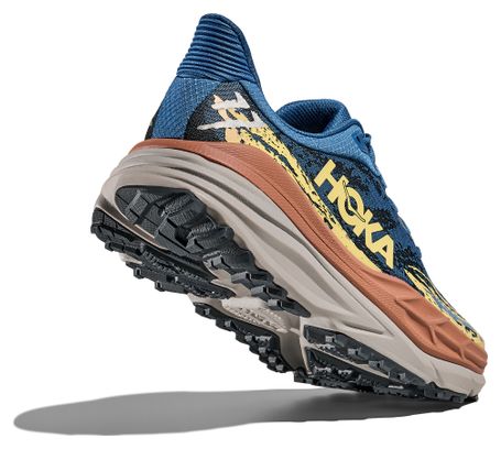 Zapatillas de trail Hoka Stinson 7 Azul/Amarillo, Hombre